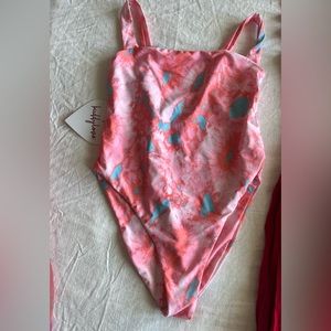 KEKE SQUARE NECK ONE-PIECE SWIMSUIT - GRACE BAY size L NWT